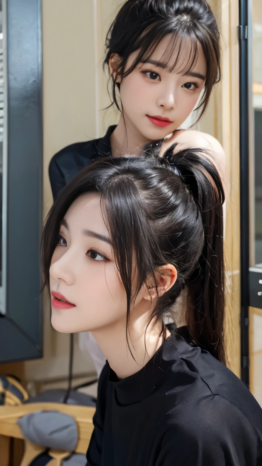 1 girl, overflow,, (Curved body:0.8), Uncensored,
天使s face, 详细s face, beautiful girl, charming,
backlight, facial light, whole body (Smiles and expressions of sleepiness and ecstasy: 1.2)
(sharp focus: 1.4), delicate eyes, (Curvy figure: 0.5), (Long black ponytail: 1.2), T-shaped short sleeves, jeans,
black eyes, best quality, ultra high resolution, (lifelike: 1.4), (Camera focuses on face), (view from below), heterosexuality, (s face_v1:0.6)breasts on display,exposing her breasts,breasts on display,huge ,huge breasts,breasts on display,exposing her breasts,