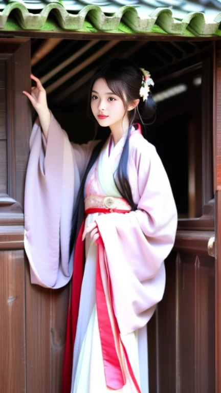 A girl in Hanfu, ancient Chinese beauty, princess chinese girl, Chinese Princess, Traditional beauty, Chinese girl, White Hanfu, Chinese woman, beautiful Chinese girl, Chinese style, traditional Chinese