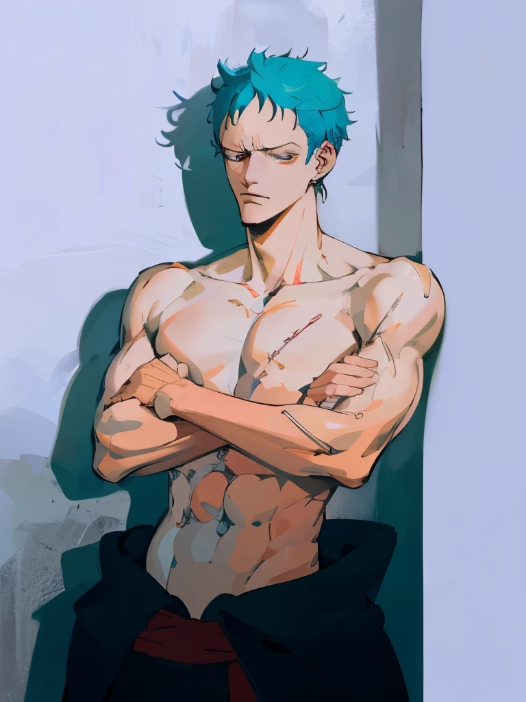 One Piece's Solon，A finer portrayal，Stronger light source，Cool colors