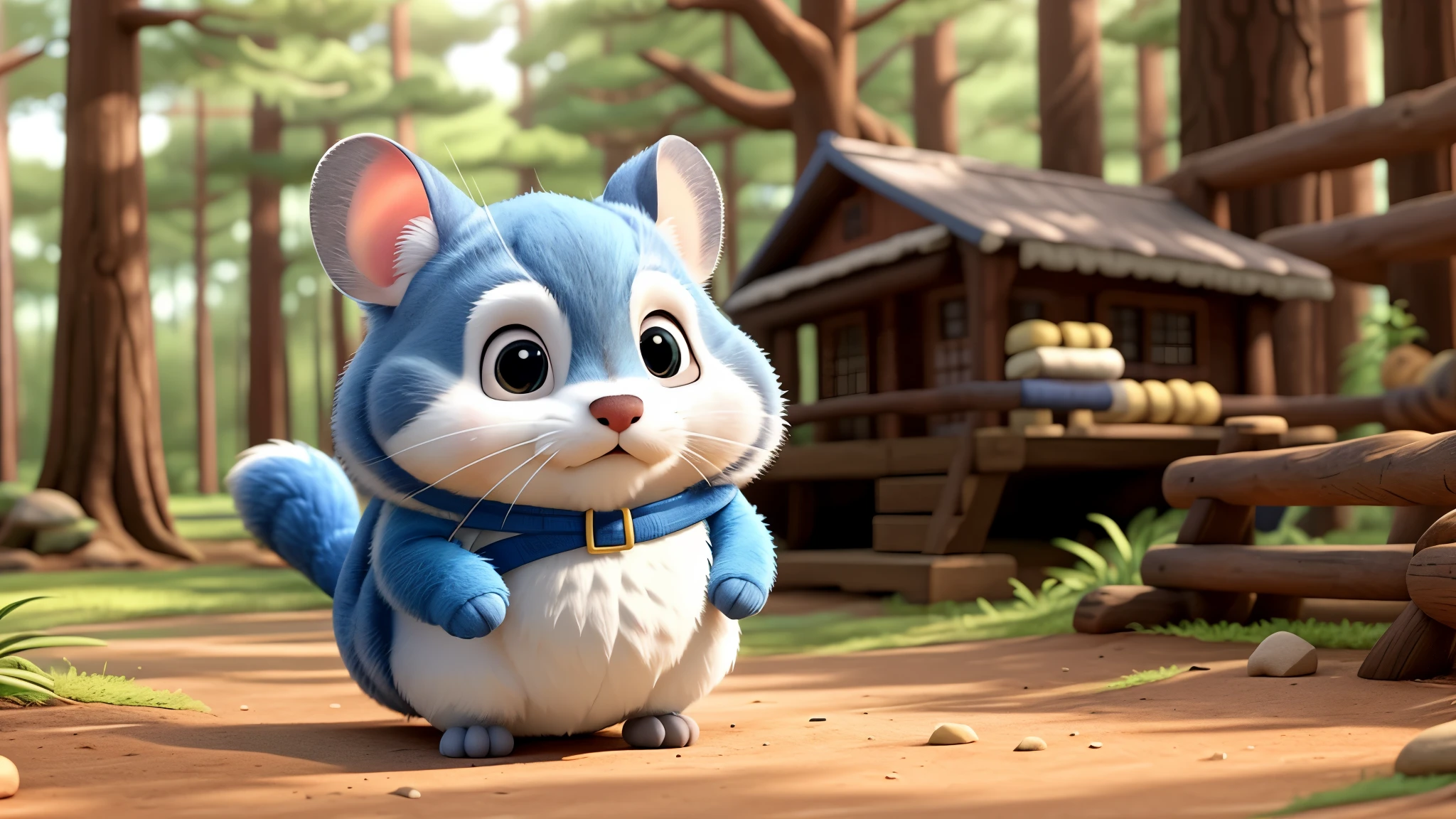 Chinchilla Finn has a strong sense of adventure.、I was always looking for new things。Playing in the forest