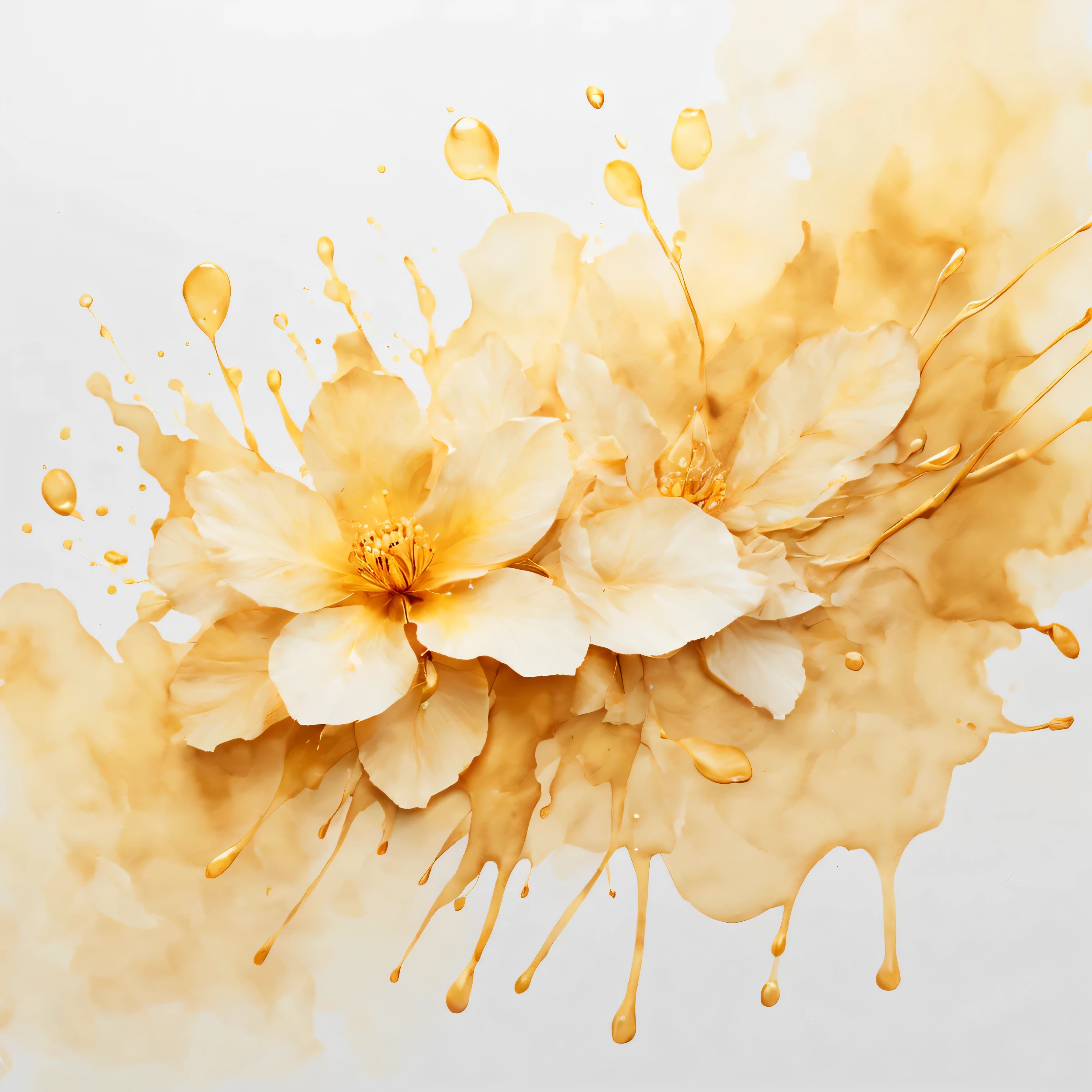 isolated on white background( 一棵大樹和木椅子watercolor画)watercolor画、watercolor、Splash technology reproduces the romantic atmosphere in humid environments、unique ingredients、Abstract representation、Contains surreal elements、light tone.Light gold color scheme、high resolution细节、Ink splash effect、Color saturation。(best quality,4K,8k,high resolution,masterpiece:1.2),super detailed,(actual,photoactual,photo-actual:1.37),Leave blank.fresh, bright, Light and shadow are natural and soft.best quality.8k.romantic style.Literary youth style.Sophisticated and elegant.