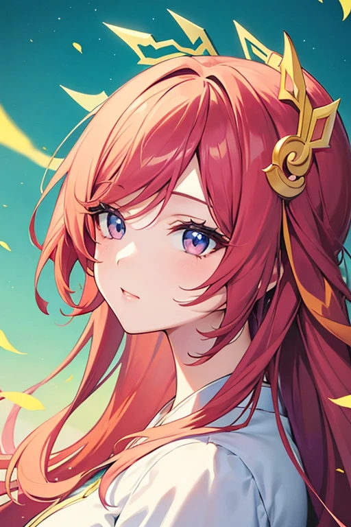 (Beautiful anime illustrations)、(colors are clearly drawn)、beautiful woman face、Angle that shows the face