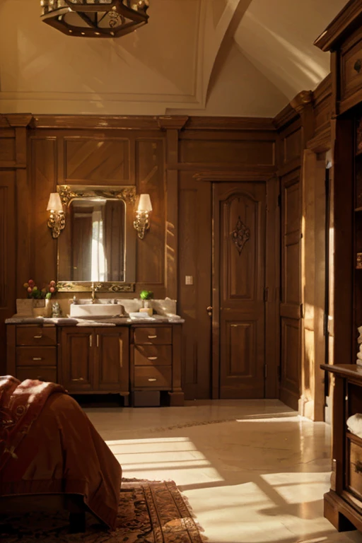 luxury mansion room wall