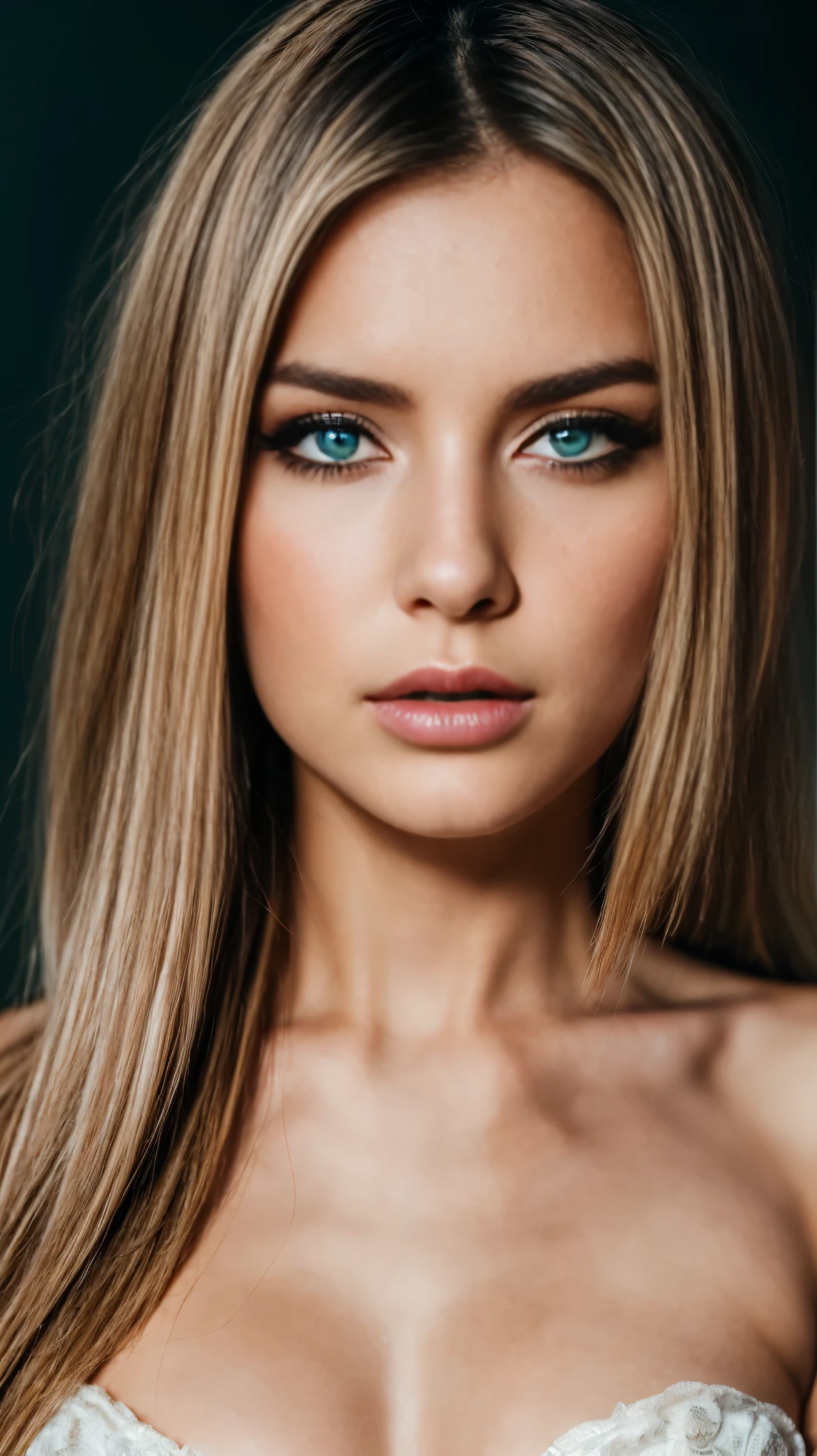 (Cinematic, Detailed, emotional:1.3), Silhouette of a naked girl on a golden background, full length, glowing particles around her, voluminous white hair highlighted, Emotional facial expression, (, orange accents), freckled skin, Photographed in stunning 8K resolution and RAW format, to maintain the highest quality parts., (her eyes are depicted with meticulous attention to detail: 1.4), Photo taken using a lens, which emphasizes the depth of her eyes, The background is a dark room, which enhances the colors of the scene. Lighting and shadows are expertly created, to highlight the richness of her skin tone and tense atmosphere.. Her hair creates a contrast with her skin, The overall composition captures her essence with authenticity and grace.. Photography using the best shadow and lighting techniques., create a mesmerizing image,