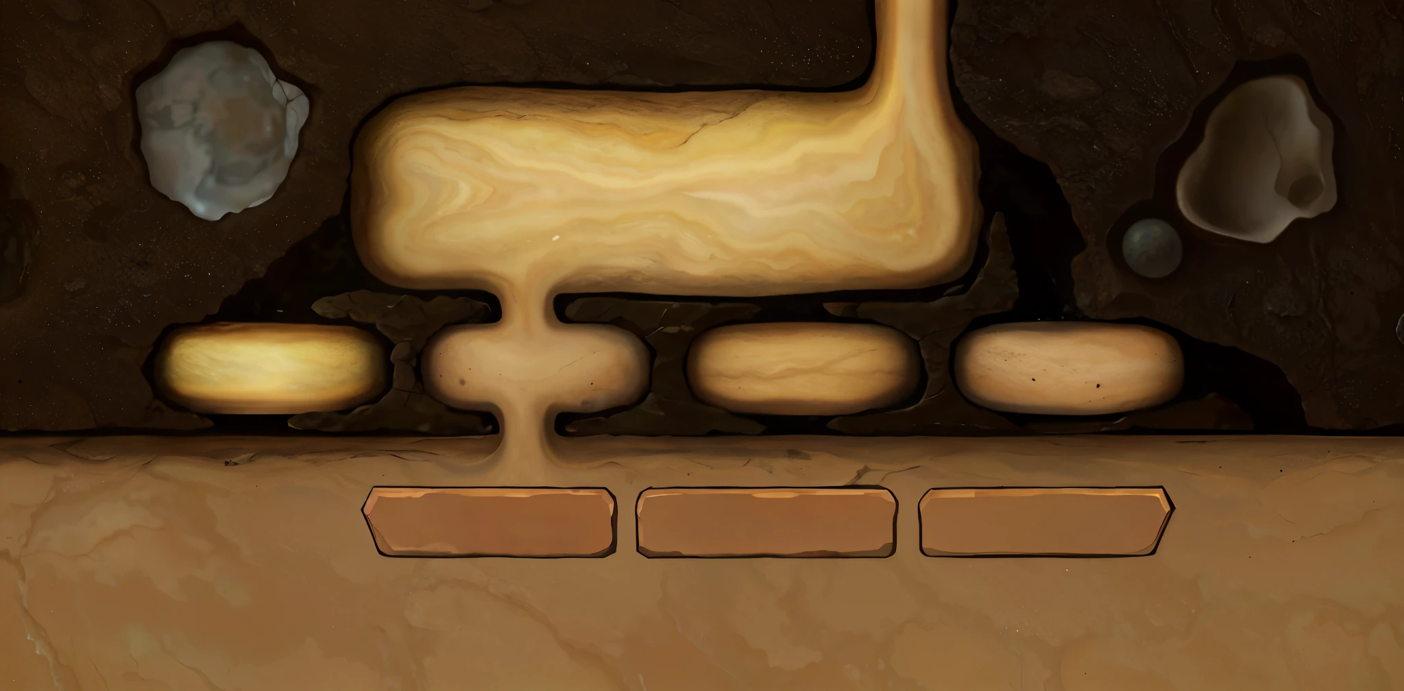 Geological layers，Transverse section，mire，dirt ground。