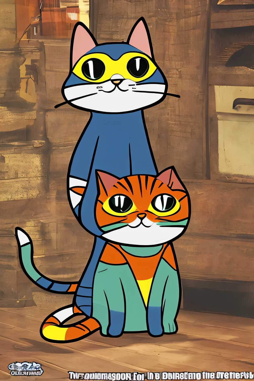 1 strange cat character、