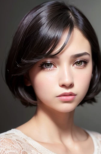 (masterpiece:1.3), (8K, realistic, RAW photo, highest quality: 1.4), (1 girl), beautiful face, (realistic face), (black hair, short hair:1.3), beautiful hairstyle, realistic eyes, beautiful and fine eyes, (realistic skin), beautiful skin, (sweater), disorganized, Charm, ultra high resolution, surreal, very detailed, golden ratio、short bob