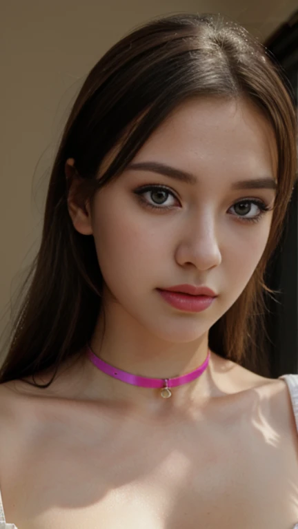 masterpiece,HDR, UHD, 8K,girl,Colored eyelashes,The antenna is dull,collar,Upper body,The colors are pastel,Create a feminine and elegant style