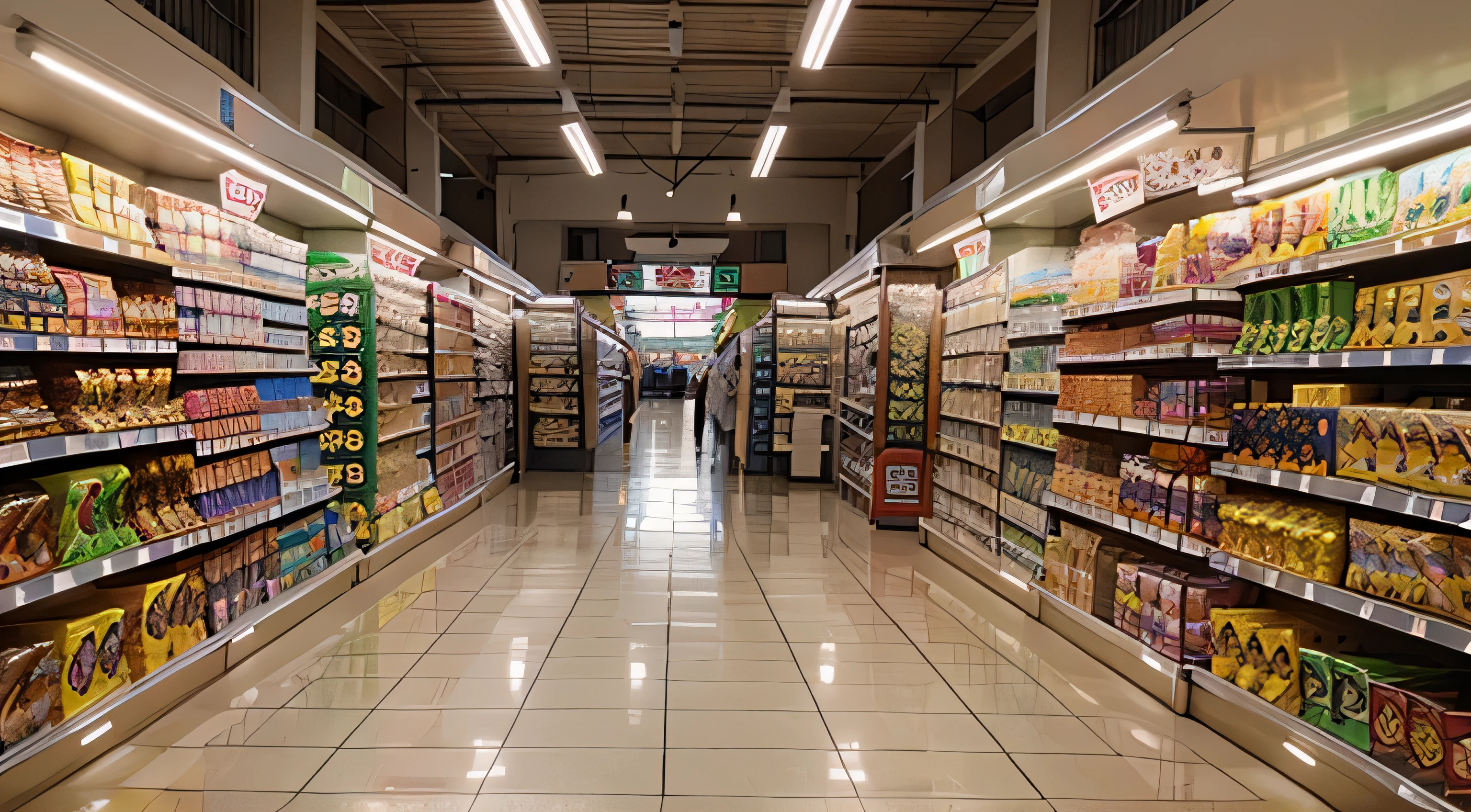 inside the minimarket