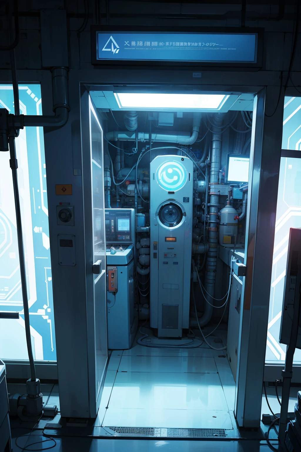 ValvePunkAI Lab, a retro-futuristic laboratory set in the dimensions of 1280x720, is a chaotic and cluttered environment where the fusion of nuclear energy and advanced biology takes center stage. Among the buzzing machines and flickering teslapunkai-inspired contraptions, a plasma-filled chamber captures the attention. The air crackles with the electric energy as the untamed power of nuclear fusion is harnessed within the lab. The scene is a testament to the fusion of retro aesthetics and cutting-edge technology, showcasing the limitless possibilities of the ValvePunkAI Lab.