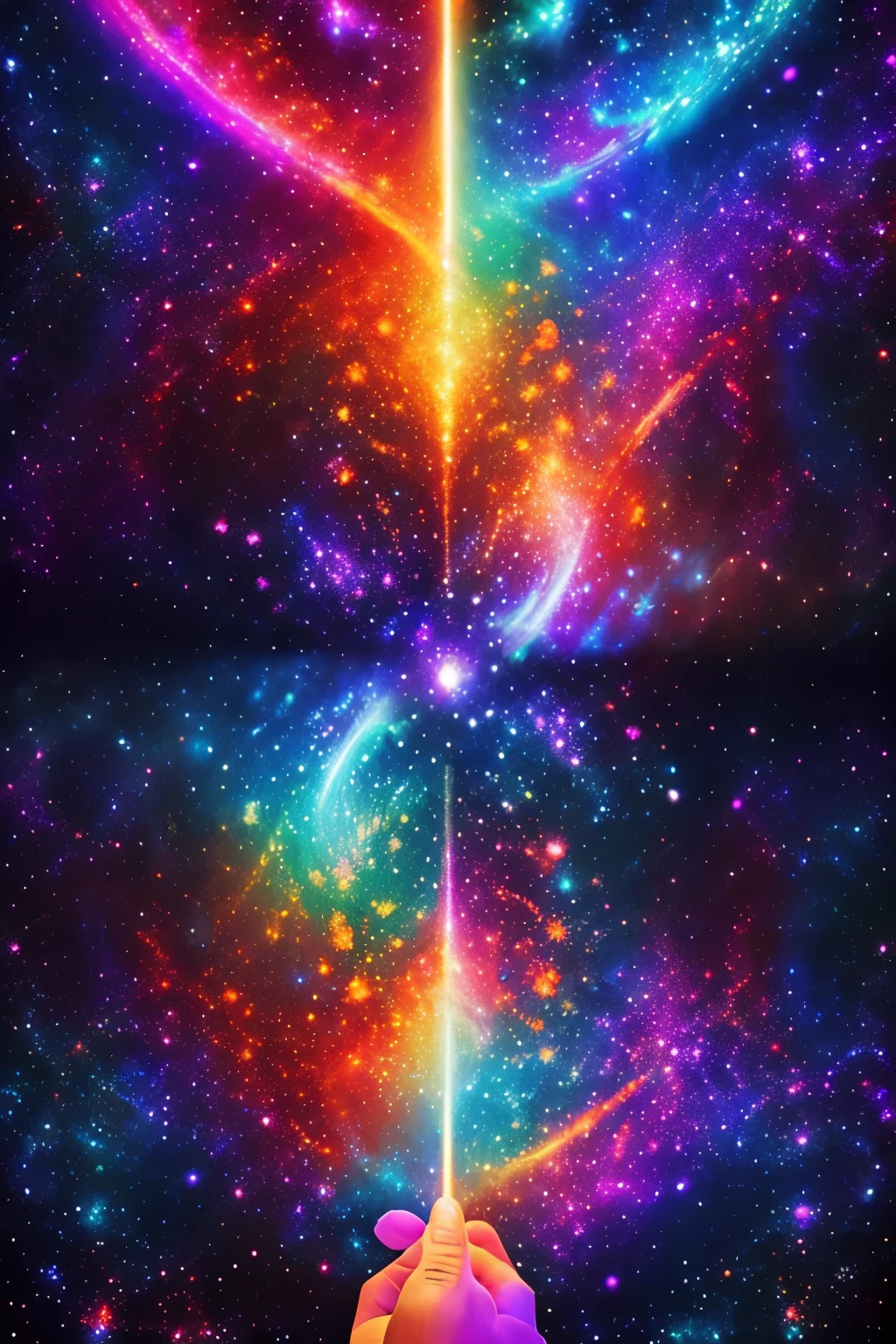 (High resolution, incredibly detailed), Masterpiece illustration of a Mayan priest, holding a galactic vortex in one hand, portraying intricate fractal geometry in (vibrant colors:0.8), juxtaposed against an engrossing (galactic background:1.2), merging complex and mesmerizing shapes and patterns reminiscent of a DMT experience.