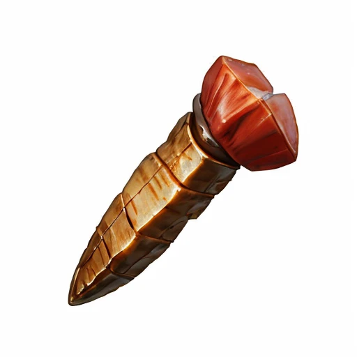 a large tooth, damaged tooth, (dental decay), one canine tooth, a piece of tooth, Orc Tooth - If the tooth is put in a pocket it automatically casts Invisibility for 1d4 rounds., MagicItem_v1, (white background), fullshot