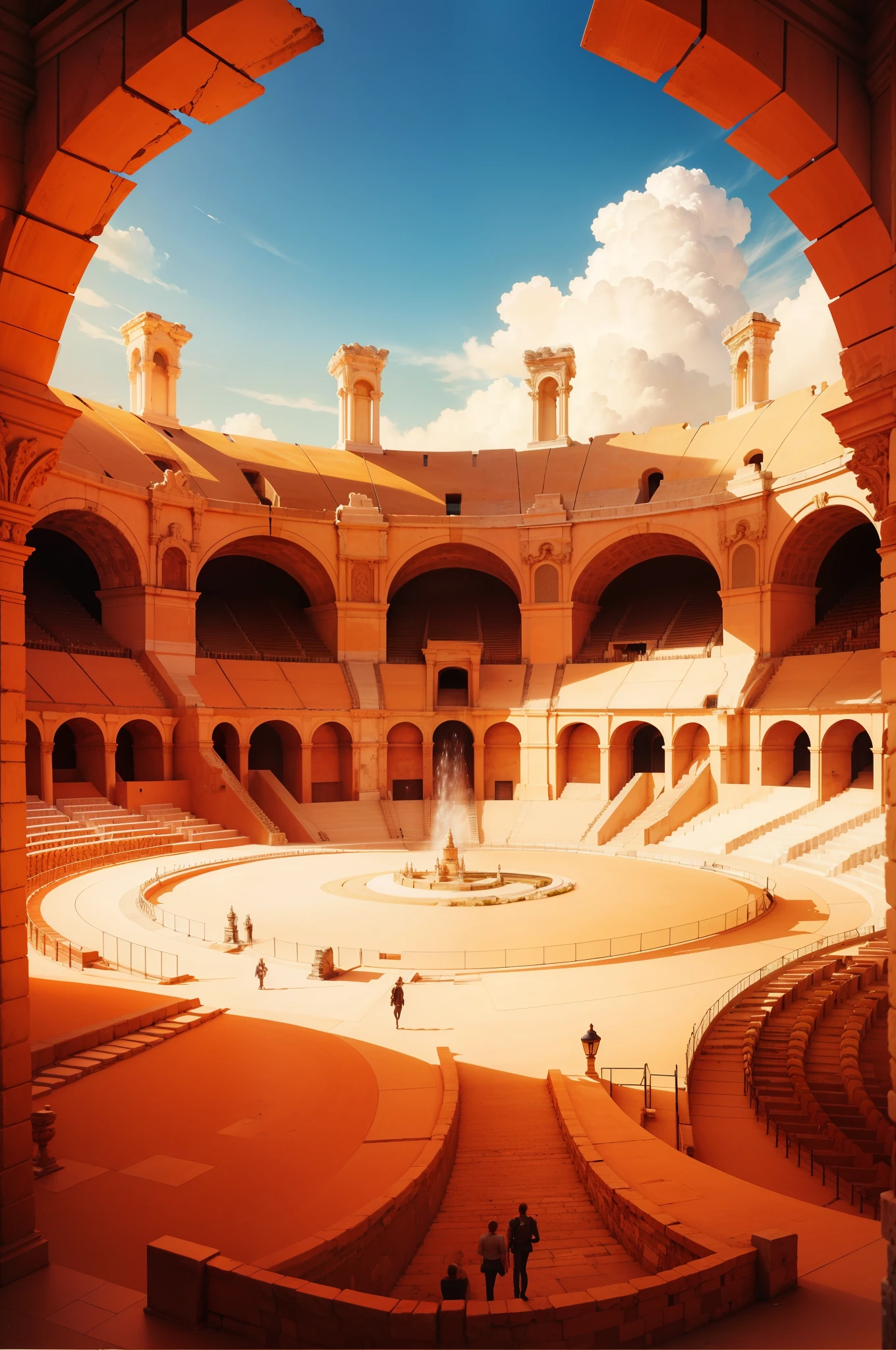 masterpiece, best quality, (ultra details: 1.5), coliseum, arena