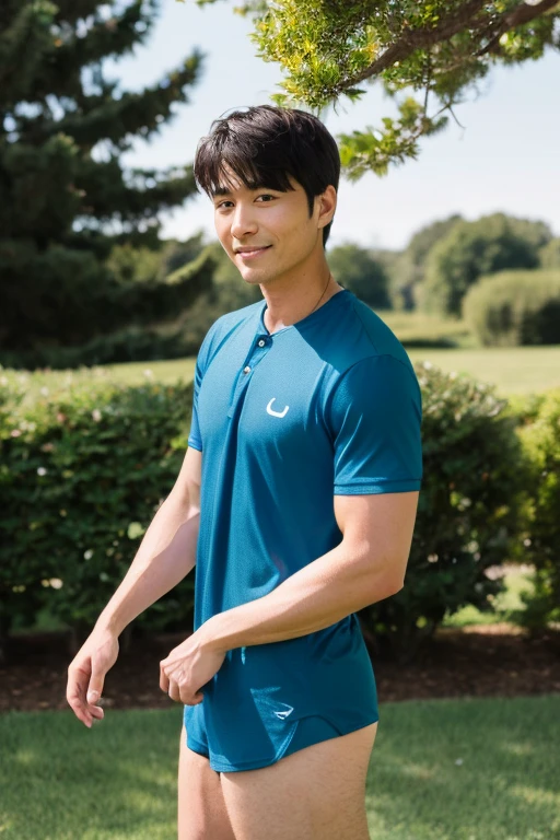 sexy Japanese man　Landscape