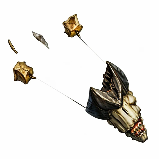 a large tooth, damaged tooth, one canine tooth, a piece of tooth, Orc Tooth - If the tooth is put in a pocket it automatically casts Invisibility for 1d4 rounds., MagicItem_v1, (white background), fullshot