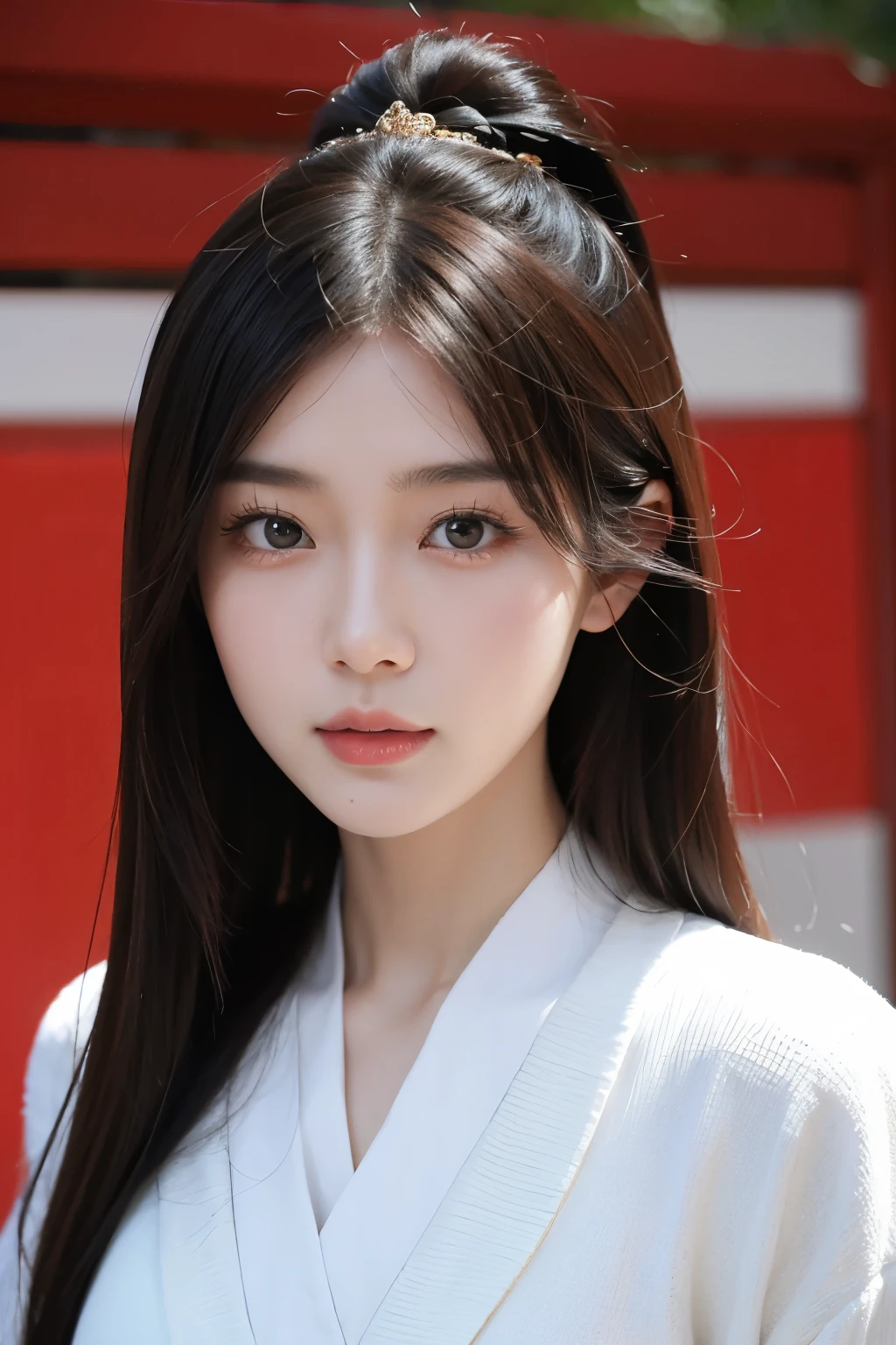 a chinese and beautiful women,Face photo,