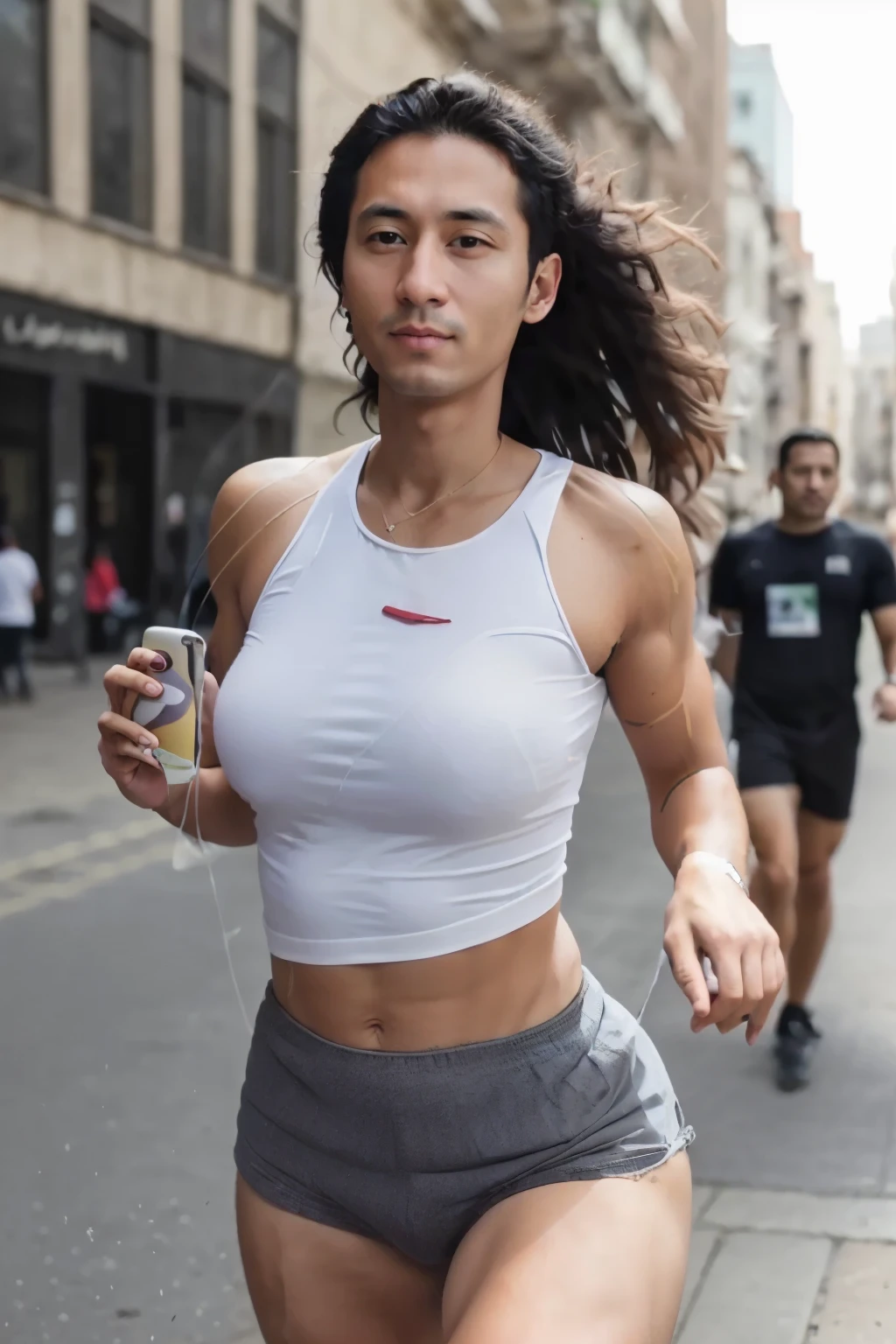 there is a man that is sitting down with a cell phone, (38 years old), 38 years old, by Abidin Dino, mohamed chahin, 4 0 years old man, saadane afif, khyzyl saleem, 3 6 years old, 3 2 years old, ismail, 2 7 years old, riyahd cassiem