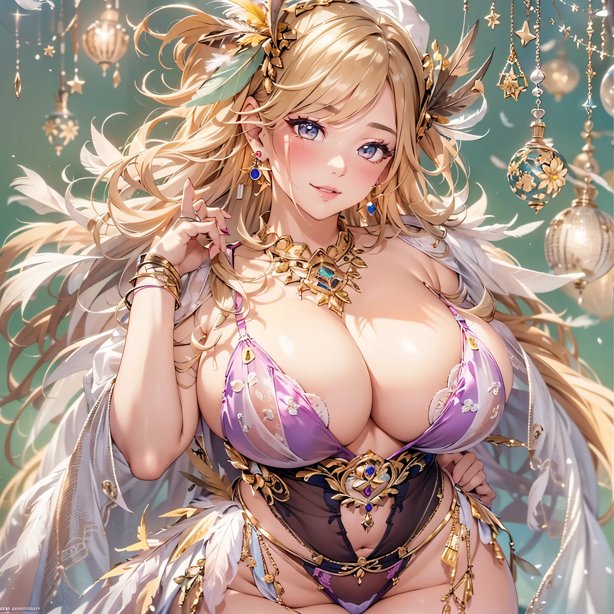 過去最高のmasterpiece、beautiful美しさ, 3D two-dimensional, rich, blonde, skirt, stockings, high heels, poison、star、star、(Highly detailed CG Unity 8K wallpaper),(masterpiece), (最high quality), (Super detailed), (best work),(best shadow), (sharp eyeliner, eye shadow, fine eye:1.1), (超High resolution,realistic,最high quality,realistic),(8K,RAW photo,最high quality,マstarプル),mature woman、sensual curves、huge breasts、thighs、bubble、お尻のmasterpiece, 最high quality, Super detailed, full body shot, mature woman, beautiful mature woman, nightgown and underwear, enchanting smile, thick lips, Chubby lips, blush, looking at the viewer, provocative expression, beautiful髪型, cleavage, Plump、curvy hips、attractive face、sexy lingerie、an inviting gaze、Expression of emotions、Lewd underwear、(((erotic see-through lingerie set)))、Standing position、gorgeous accessories 、big breastsの女性, bare shoulders, golden hair, colored feather, metal ornaments, colored flowers, particle, light, (masterpiece, 最high quality, 最high quality, official art, beautiful and aesthetic:1.2), (1 girl:1.3), very detailed,(fractal art:1.1),(colorful:1.1)、(flowers:1.3),most detailed,(zentangle:1.2), (dynamic pose), (abstract background:1.3), (shiny skin), (lots of colors :1.4), ,(earrings:1.4), (feather:1.4),masterpiece, 最high quality, Super detailed, 30~40 years, full body shot, beautiful 、various hairstyles,gold headband,plump breasts,beautiful butt,greek clothing,Tulle covers the breasts,perfectly proportioned, detailed clothing details,marble,god statue,cinematic lighting, film grain, 8K, masterpiece, Super detailed, high detail, high quality, High resolution,(((NSFW:1.2)))、exposed chest、Openwork decoration,(((see through dress)))、(((解剖学的に正しいbody))) , 最high quality, Super detailed, (((Lewd underwear)))、raise your butt, from below, (((R-18)))、Hakari、thighs, big breasts, Are standing, cowboy shot, blush, (((1 girl))), (masterpiece:1.3), (High resolution), (8K), (very detailed), perfect face, Nice eye and face, (((最high quality))), (Super detailed), detailed face and eye, (alone), High resolution、beautifuleye,(((sexy pose)))、(((整ったbig breasts)))、((beautiful eye))、luxury、(((超High resolution)))、(((detailed description)))、(((ぽっちゃりbody型)))、(((解剖学的構造に一致したbodyの部位)))、beautiful長いまつ毛、バランスのとれたbody型,2 feet、Just the right size for your legs and arms、Fishnet tights、glamorous、(((Clear white and black eye)))、lipstick、Sparkling、(Undistorted face, eye, body)、jewelry、gem、(長くカールしたbeautifulまつ毛)、(((バランス良いbeautiful胸)))、(transparent, Exquisite skin:1.2)、(((完璧なglamorousボディー)))、actress face、Super beautiful、Cute smile、Healing beauty、Flower shower、完璧なeye、realistic depiction、Super sexy、glossy、Glamorous、double eyelids、Good dark makeup、makeup