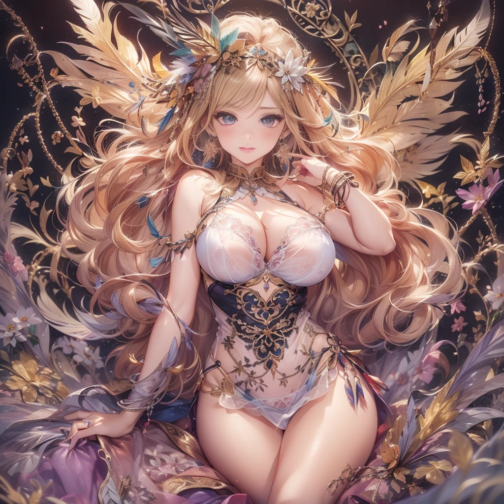 過去最高のmasterpiece、beautiful美しさ, 3D two-dimensional, rich, blonde, skirt, stockings, high heels, poison、star、star、(Highly detailed CG Unity 8K wallpaper),(masterpiece), (最high quality), (Super detailed), (best work),(best shadow), (sharp eyeliner, eye shadow, fine eye:1.1), (超High resolution,realistic,最high quality,realistic),(8K,RAW photo,最high quality,マstarプル),mature woman、sensual curves、huge breasts、thighs、bubble、お尻のmasterpiece, 最high quality, Super detailed, full body shot, mature woman, beautiful mature woman, nightgown and underwear, enchanting smile, thick lips, Chubby lips, blush, looking at the viewer, provocative expression, beautiful髪型, cleavage, Plump、curvy hips、attractive face、sexy lingerie、an inviting gaze、Expression of emotions、Lewd underwear、(((erotic see-through lingerie set)))、Standing position、gorgeous accessories 、big breastsの女性, bare shoulders, golden hair, colored feather, metal ornaments, colored flowers, particle, light, (masterpiece, 最high quality, 最high quality, official art, beautiful and aesthetic:1.2), (1 girl:1.3), very detailed,(fractal art:1.1),(colorful:1.1)、(flowers:1.3),most detailed,(zentangle:1.2), (dynamic pose), (abstract background:1.3), (shiny skin), (lots of colors :1.4), ,(earrings:1.4), (feather:1.4),masterpiece, 最high quality, Super detailed, 30~40 years, full body shot, beautiful 、various hairstyles,gold headband,plump breasts,beautiful butt,greek clothing,Tulle covers the breasts,perfectly proportioned, detailed clothing details,marble,god statue,cinematic lighting, film grain, 8K, masterpiece, Super detailed, high detail, high quality, High resolution,(((NSFW:1.2)))、exposed chest、Openwork decoration,(((see through dress)))、(((解剖学的に正しいbody))) , 最high quality, Super detailed, (((Lewd underwear)))、raise your butt, from below, (((R-18)))、Hakari、thighs, big breasts, Are standing, cowboy shot, blush, (((1 girl))), (masterpiece:1.3), (High resolution), (8K), (very detailed), perfect face, Nice eye and face, (((最high quality))), (Super detailed), detailed face and eye, (alone), High resolution、beautifuleye,(((sexy pose)))、(((整ったbig breasts)))、((beautiful eye))、luxury、(((超High resolution)))、(((detailed description)))、(((ぽっちゃりbody型)))、(((解剖学的構造に一致したbodyの部位)))、beautiful長いまつ毛、バランスのとれたbody型,2 feet、Just the right size for your legs and arms、Fishnet tights、glamorous、(((Clear white and black eye)))、lipstick、Sparkling、(Undistorted face, eye, body)、jewelry、gem、(長くカールしたbeautifulまつ毛)、(((バランス良いbeautiful胸)))、(transparent, Exquisite skin:1.2)、(((完璧なglamorousボディー)))、actress face、Super beautiful、Cute smile、Healing beauty、Flower shower、完璧なeye、realistic depiction、Super sexy、glossy、Glamorous、double eyelids、Good dark makeup、makeup