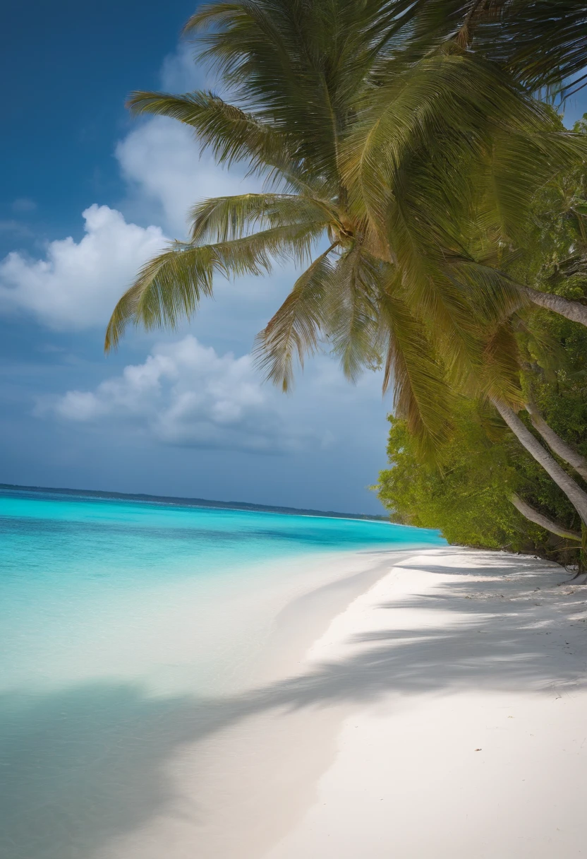 White beach in the Maldives