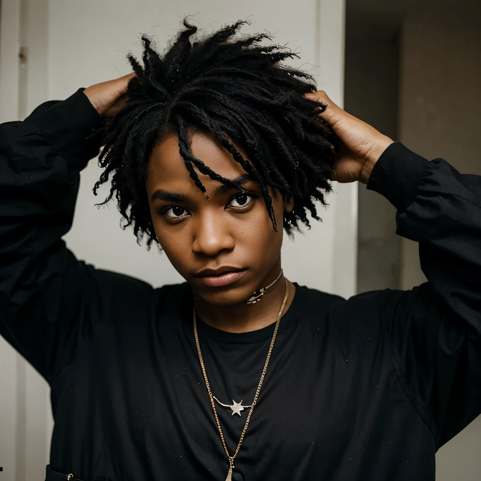 African American goth man