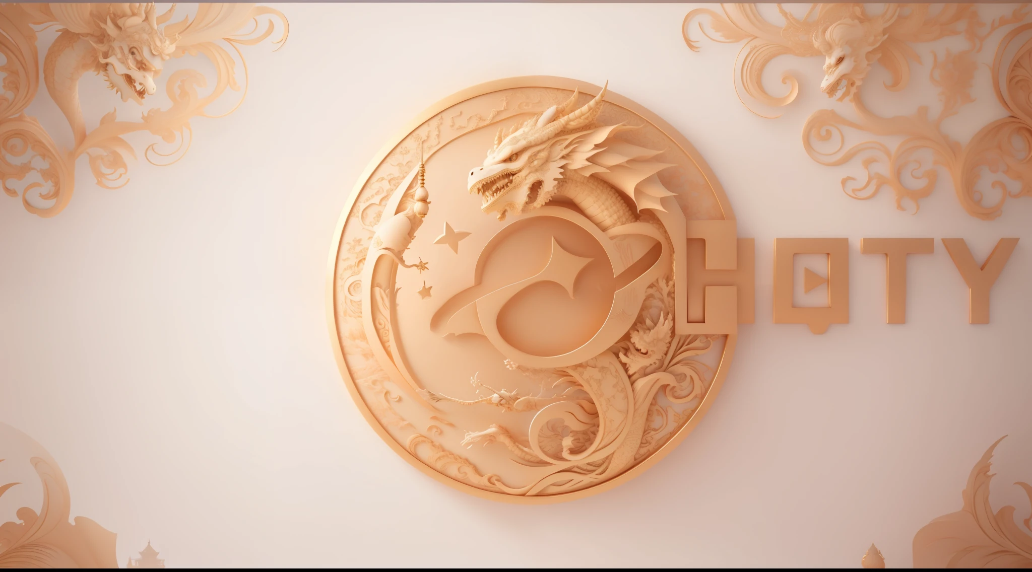 simple background, dragon,Chinese motif,totem,masterpiece,Rich detail pattern ,masterpiece,best quality,Super detailed