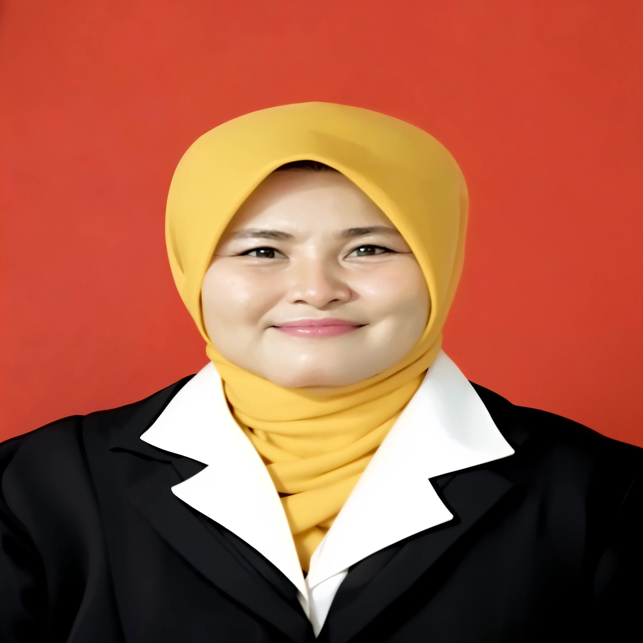 arafed woman in a black jacket and yellow scarf, faridah malik, h. kyoht luterman, full protrait, protrait, hannah yata, kuntilanak, sakimi chan, photo portrait, hana alisa omer, profile portrait, potrait, professional profile picture, ayamin kojima, picture portrait, professional picture