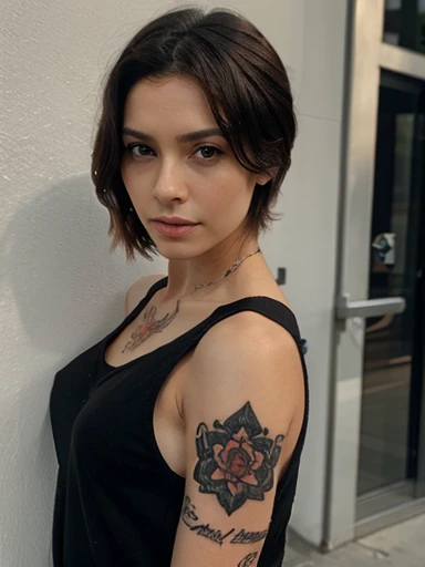 tattoo that says Natasha, on a man's arm