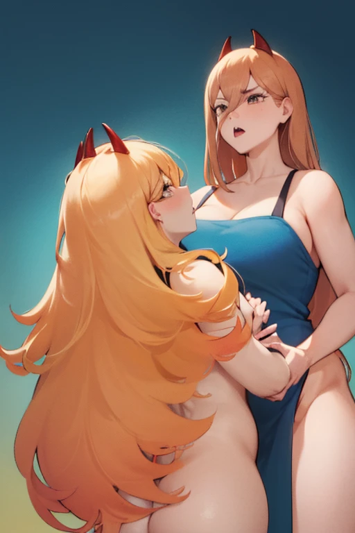 2 garotas ??? sem qualquer tipo de roupa, poder, ????? grandes e ??? com ???????,bumbum gigantesco, coxas grossas, 2 chifres vermelhos, longos cabelos loiros de morango,fazendo ????