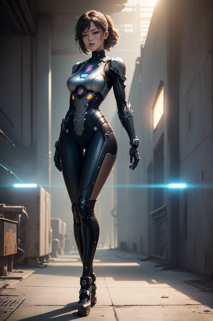 A woman turned into a partner robot by a mysterious robot. i'with a mysterious robot it has changed into a mechanical body., nffsw, retinas, masutepiece, ccurate, Anatomically correct, Textured skin, Super Detail, high details, High quality, awardwinning, Best Quality, hight resolution