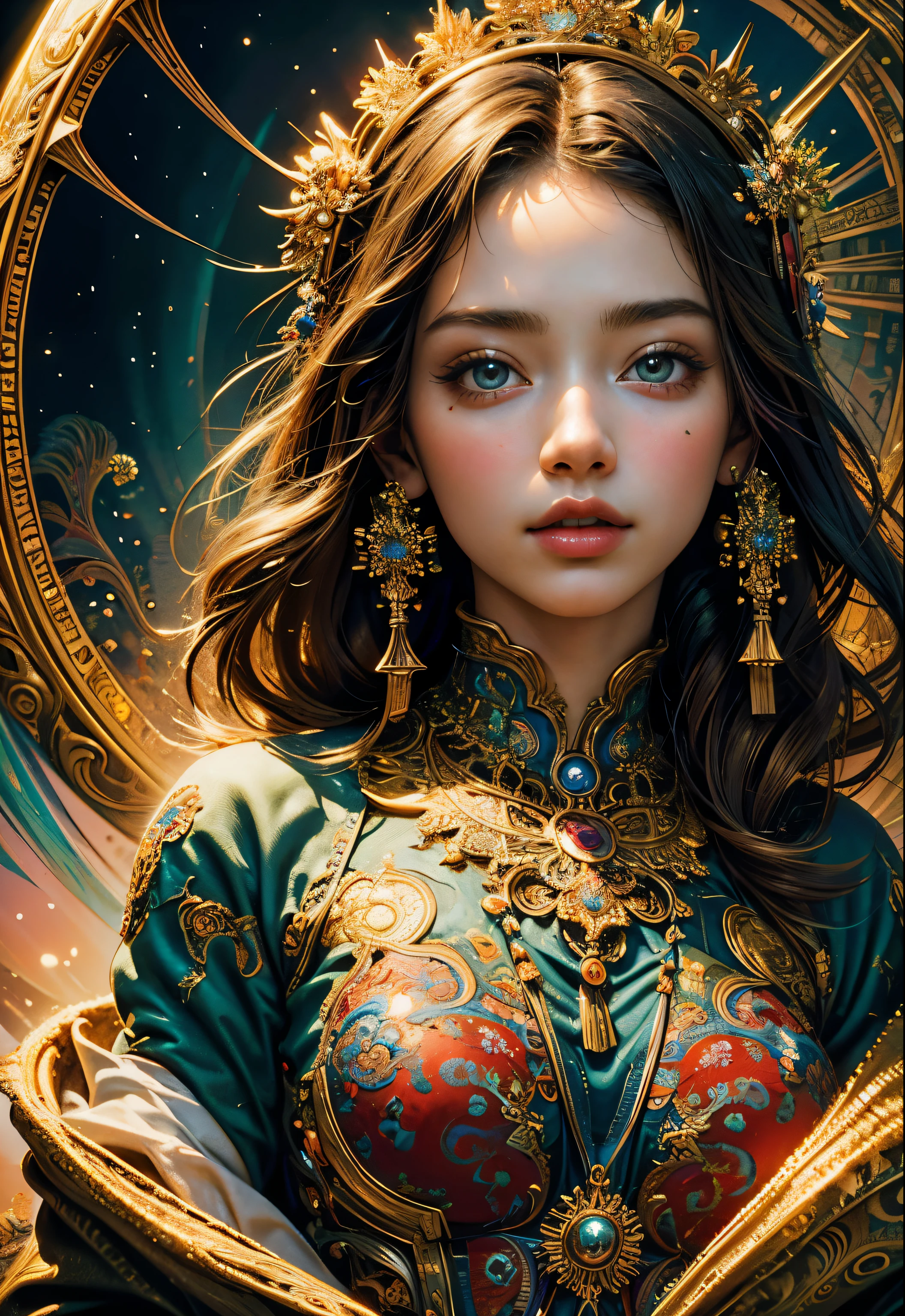 (Masterpiece, Highest quality, best quality, official art, beautiful and beautiful:1.2), (1 girl), very detailed,(fractal art:1.3),colorful,Maximum details