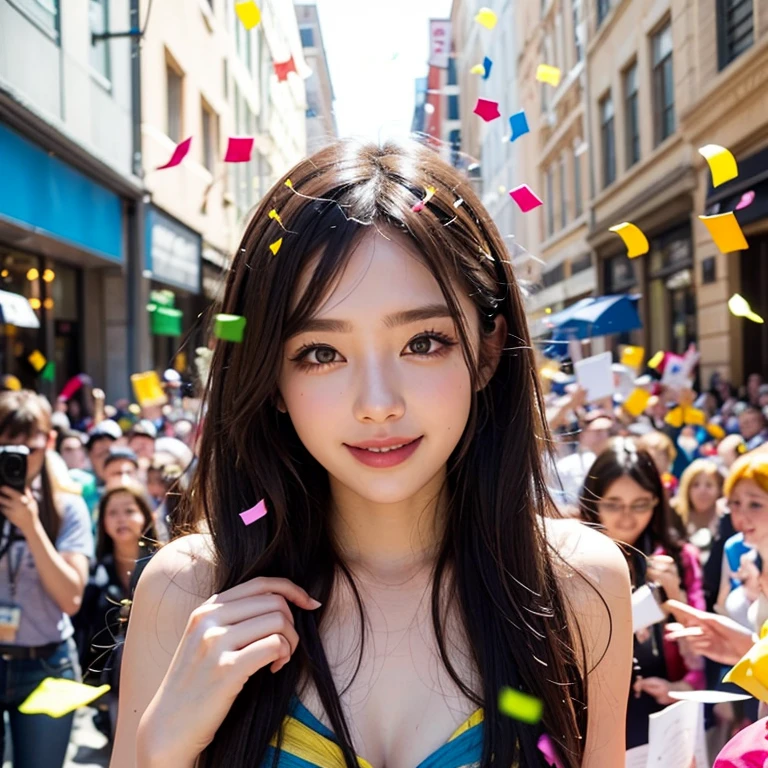 lots of colorful confetti