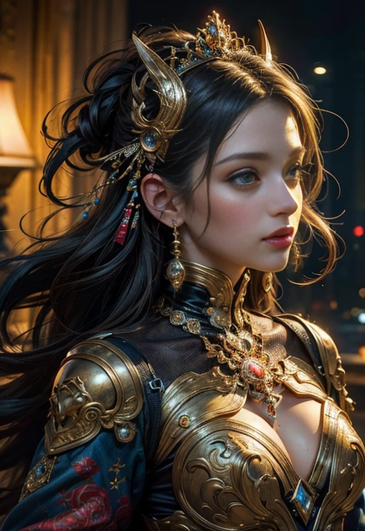 (Masterpiece, Highest quality, best quality, official art, beautiful and beautiful:1.2), (1 girl), very detailed,(fractal art:1.3),colorful,Maximum details