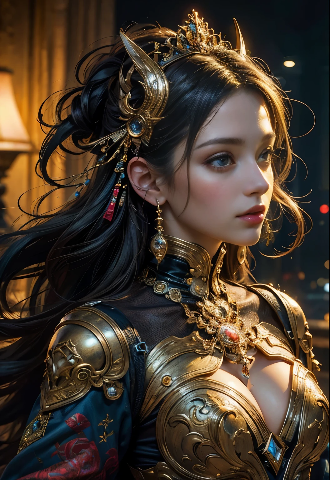 (Masterpiece, Highest quality, best quality, official art, beautiful and beautiful:1.2), (1 girl), very detailed,(fractal art:1.3),colorful,Maximum details