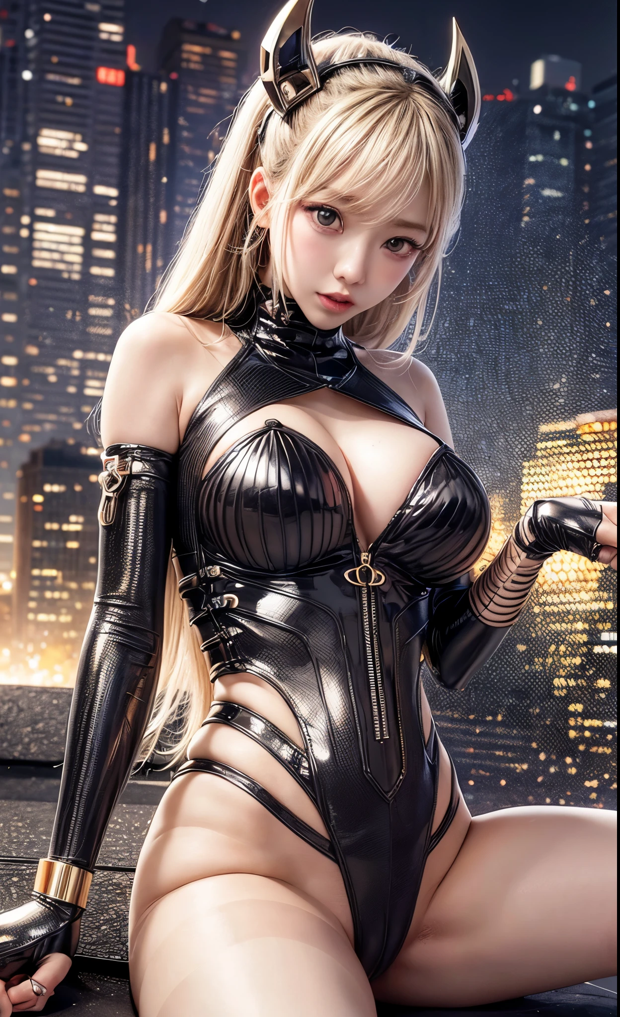 delicate face, 20 year old KPOP idol {cyborg} girl, (carbon fiber cyborg body), carbon fiber body, {{angled bob}}, (???????????:1.15), (mechanical joint), bangs, attractive curves, central pelvis, seaside, standing posture, beach, glowing skin, ((Puffia leolas)), (High leg, spread your legs, ?????????, ?????????, vulva shaped:1.25), (cyber punk, Science fiction:1.2), [[[shining neon]]], (Upper body:1.15), (8K, RAW photo, highest quality, masterpiece: 1.45), (????:1.15)、(?????????, ?????????, vulva shaped:1.25)