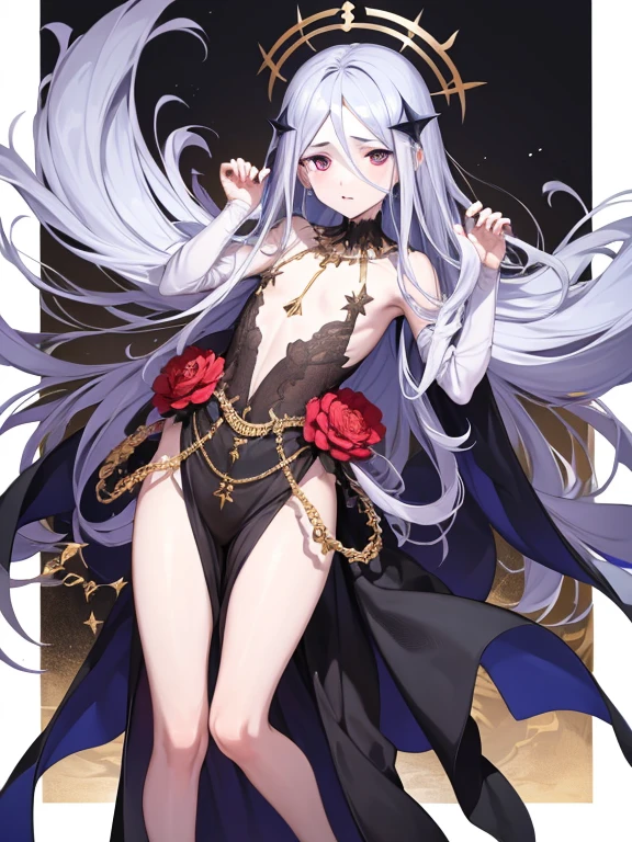 8th King of hell paimon, boy, flat chest