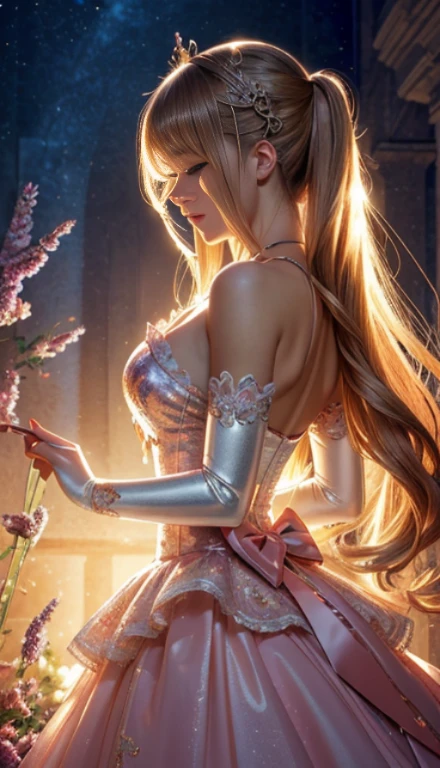 ((detailed)), ((masterpiece)), ((best quality)), (4K), (Elegant), Meticulous, Shojo, Romance, Magical Girl, Artwork, Design concept, Shiny light, Glossy lighting, Highlights and reflections, Versatile for different scenes, Sharpness throughout