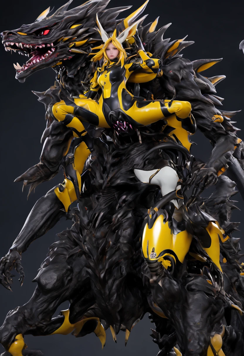 4K,real,NSFW,Renamon type female monster female monster details(full body concept art,Height: 160cm, bust 70 waist 50 hips 60,humanoid biological weaponのコアになっている,Riding in the cockpit of a mecha,Dragon type tight full body suit, Renamon type full face helmet, Renamon type muzzle and Renamon type tail.,dragon-like legs,Being raped by a fox monster,Inner suit with thin black film,Tentacles caress your entire body,sticky with mucus,Pussy fucked with dick tentacles,The inside of the cockpit is fused with tentacles.),humanoid biological weapon