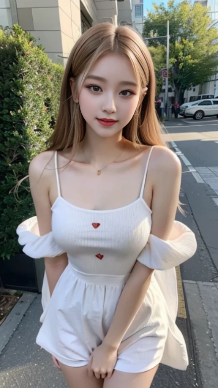 This girl is beautiful,The eyes are bright and alert,The face is delicate,with fair and smooth skin,Warm and charming smile。Her figure is well proportioned and graceful,Dress appropriately and stylishly。In short,She is a heart-warming beautiful girl。
