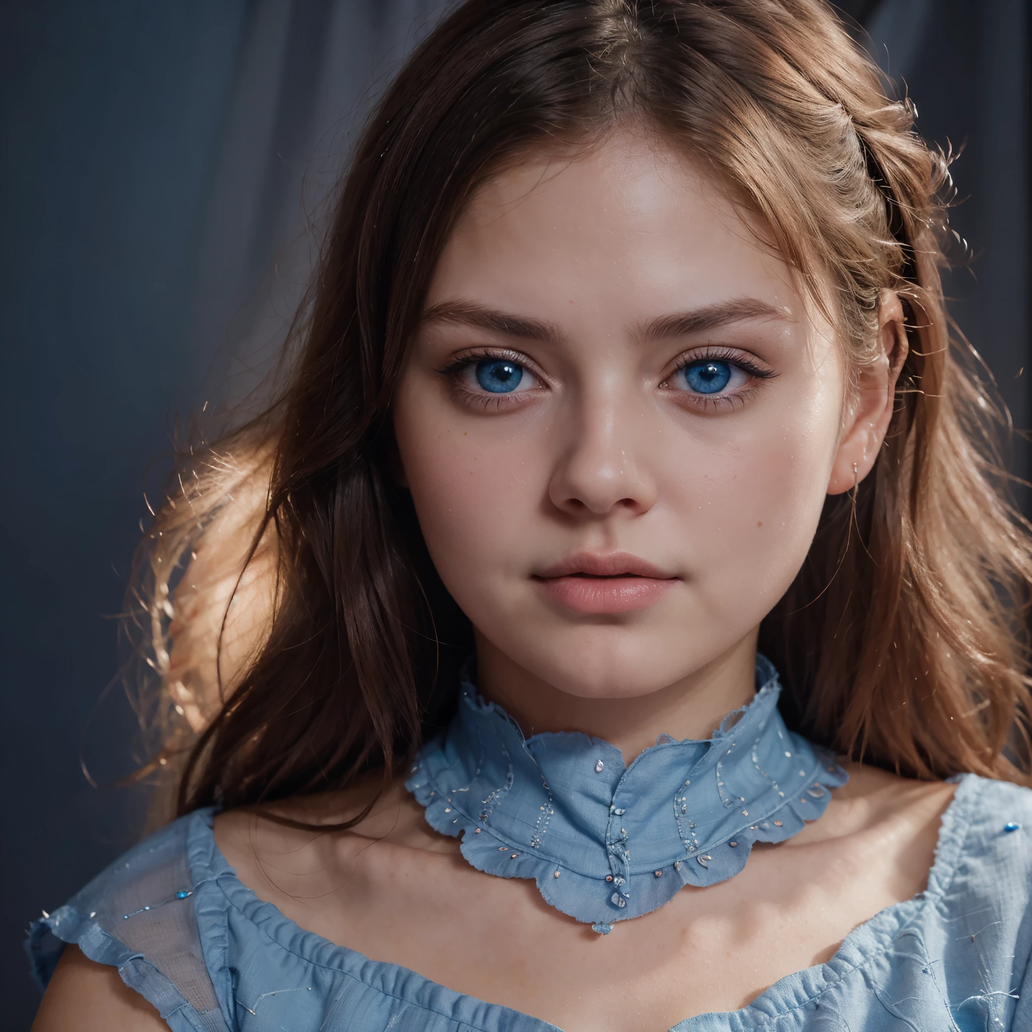 "(best quality,ultra-detailed),delicate blue eyes,shy,blushing,beautiful detailed lips,girl with delicate blue eyes and blushing cheeks,softly blushing cheeks,shyly looking away,soft lighting,portrait painting technique,vivid colors,subtle color palette"