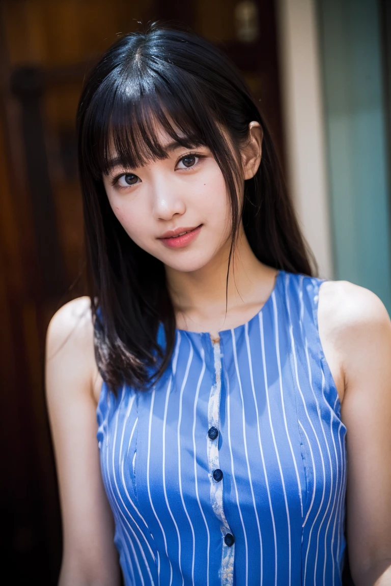 (Best-quality, Masterpiece, Ultra-High-Resolution, (Photorealistic:1.4), Raw Photo, depth of field, professional lighting, perfect anatomy, extremely details), close-up, 1girl, 18-years-old, the most famous Japanese idol, at station, wearing cute clothes, (((reached orgasms, detailed orgasm-face))), looking at viewer