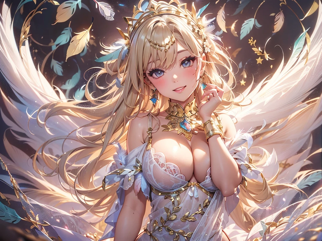 去最高のmasterpiece、beautiful美しさ, 3D two-dimensional, rich, blonde, skirt, stockings, high heels, poison、star、star、(Highly detailed CG Unity 8K wallpaper),(masterpiece), (最high quality), (Super detailed), (best work),(best shadow), (sharp eyeliner, eye shadow, fine eye:1.1), (超High resolution,realistic,最high quality,realistic),(8K,RAW photo,最high quality,マstarプル),mature woman、sensual curves、huge breasts、thighs、bubble、お尻のmasterpiece, 最high quality, Super detailed, full body shot, mature woman, beautiful mature woman, nightgown and underwear, enchanting smile, thick lips, Chubby lips, blush, looking at the viewer, provocative expression, beautiful髪型, cleavage, Plump、curvy hips、attractive face、sexy lingerie、an inviting gaze、Expression of emotions、Lewd underwear、(((erotic see-through lingerie set)))、Standing position、gorgeous accessories 、big breastsの女性, bare shoulders, golden hair, colored feather, metal ornaments, colored flowers, particle, light, (masterpiece, 最high quality, 最high quality, official art, beautiful and aesthetic:1.2), (1 girl:1.3), very detailed,(fractal art:1.1),(colorful:1.1)、(flowers:1.3),most detailed,(zentangle:1.2), (dynamic pose), (abstract background:1.3), (shiny skin), (lots of colors :1.4), ,(earrings:1.4), (feather:1.4),masterpiece, 最high quality, Super detailed, 30~40 years, full body shot, beautiful 、various hairstyles,gold headband,plump breasts,beautiful butt,greek clothing,Tulle covers the breasts,perfectly proportioned, detailed clothing details,marble,god statue,cinematic lighting, film grain, 8K, masterpiece, Super detailed, high detail, high quality, High resolution,(((NSFW:1.2)))、exposed chest、Openwork decoration,(((see through dress)))、(((解剖学的に正しいbody))) , 最high quality, Super detailed, (((Lewd underwear)))、raise your butt, from below, (((R-18)))、Hakari、thighs, big breasts, Are standing, cowboy shot, blush, (((1 girl))), (masterpiece:1.3), (High resolution), (8K), (very detailed), perfect face, Nice eye and face, (((最high quality))), (Super detailed), detailed face and eye, (alone), High resolution、beautifuleye,(((sexy pose)))、(((整ったbig breasts)))、((beautiful eye))、luxury、(((超High resolution)))、(((detailed description)))、(((ぽっちゃりbody型)))、(((解剖学的構造に一致したbodyの部位)))、beautiful長いまつ毛、バランスのとれたbody型,2 feet、Just the right size for your legs and arms、Fishnet tights、glamorous、(((Clear white and black eye)))、lipstick、Sparkling、(Undistorted face, eye, body)、jewelry、gem、(長くカールしたbeautifulまつ毛)、(((バランス良いbeautiful胸)))、(transparent, Exquisite skin:1.2)、(((完璧なglamorousボディー)))、actress face、Super beautiful、cute smile、Healing beauty、Flower shower、完璧なeye、realistic depiction、super sexy、shiny、glamorous、double eyelids、Good dark compensate、compensate、ぼやけていないeye
