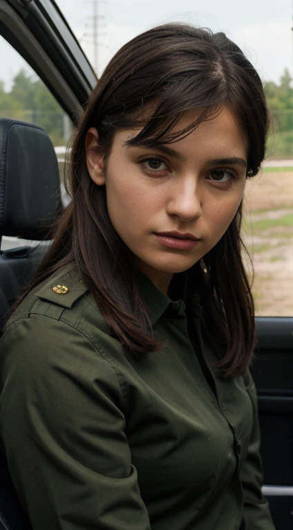 two women in military uniforms sitting on the hood of a car, a portrait by Emma Andijewska, flickr, dau-al-set, wearing military uniform, wearing a military uniform, wearing military outfit, infantry girls, military pilot clothing, military girl, in full military garb, clothes in military armor, army uniform, perfect military composure, military uniform