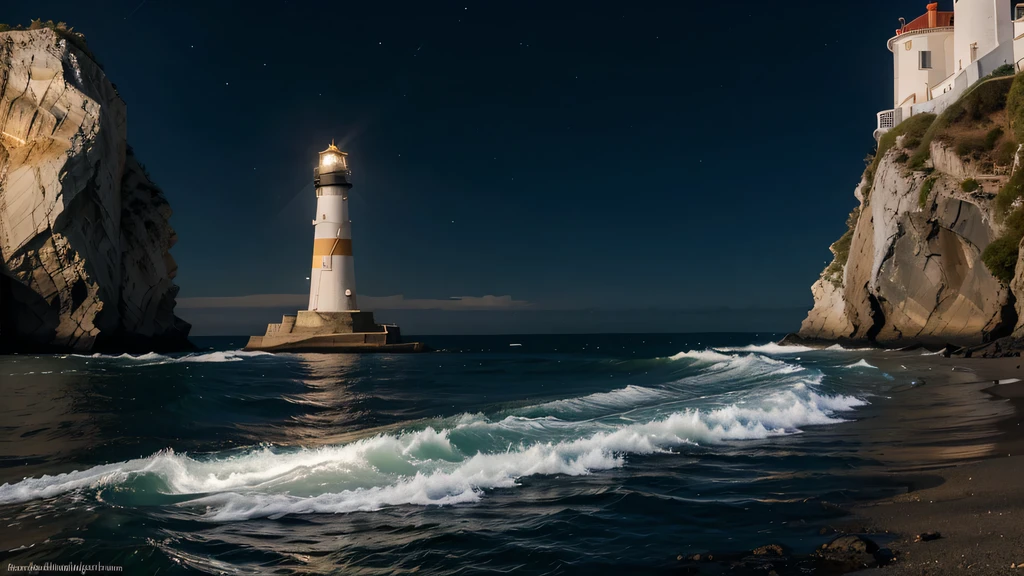 A lighthouse beaming light labeled "Expertise," illustrating the guidance and clarity provided by valuable knowledge