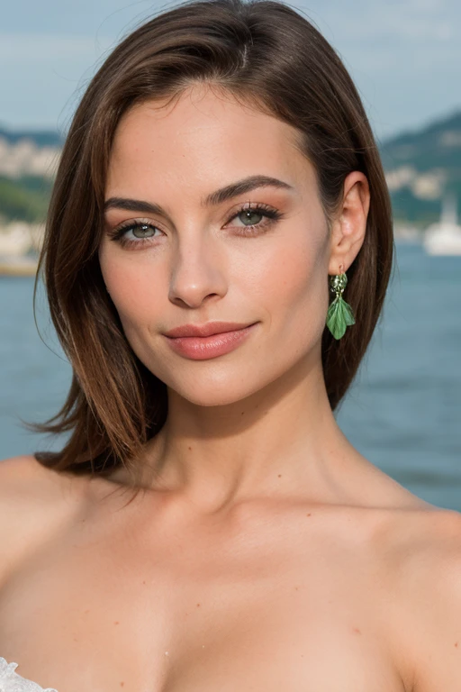 magnifique fille, sexy, Longs Cheveux chatain, ondulé, visage parfaitement symétrique, peau détaillée, élégant, séduisant, Attractif, yeux en amande, clairs, verts, attirante, visage de mannequin, sofia vergara, Photographie étonnante, reflex numérique, 80mm Sigma f2, profondeur de champ, éclairage naturel complexe