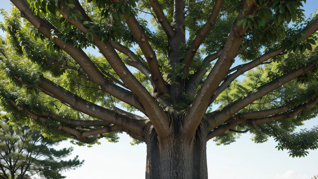 A tree with branches growing and expanding, 