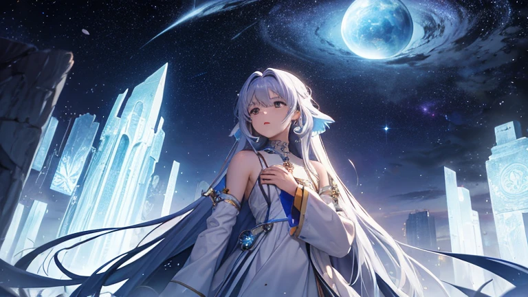In her search for the truth about Morpheon, Aria met Syrus, a wise old man whose eyes have borne the weight of countless lived ages. In a transcendental encounter, Syrus revealed to her the secret behind this unique phenomenon. Morpheon is not just a planet; it was a conscious entity, a living life that expressed its own narrative through constant change. Beneath the celestial canopy, Aria found Syrus in an ancient sanctuary, where the walls seemed to tell stories from time immemorial. With the wisdom accumulated over the cycles of Morpheon, Syrus shared with Aria the true nature of the planet. Every transformation, every changing landscape, was the expression of Morpheon.