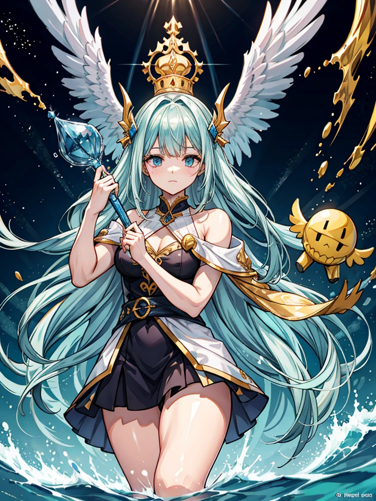 （（（masterpiece、Highest image quality、highest quality、highly detailed unity 8ｋwallpaper）））、（（fantasy、A castle on a lonely island））、（Ocean）、tower