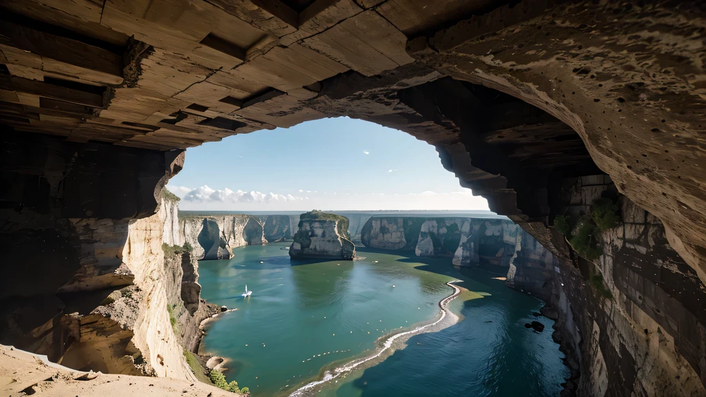 A bridge connecting two cliffs
