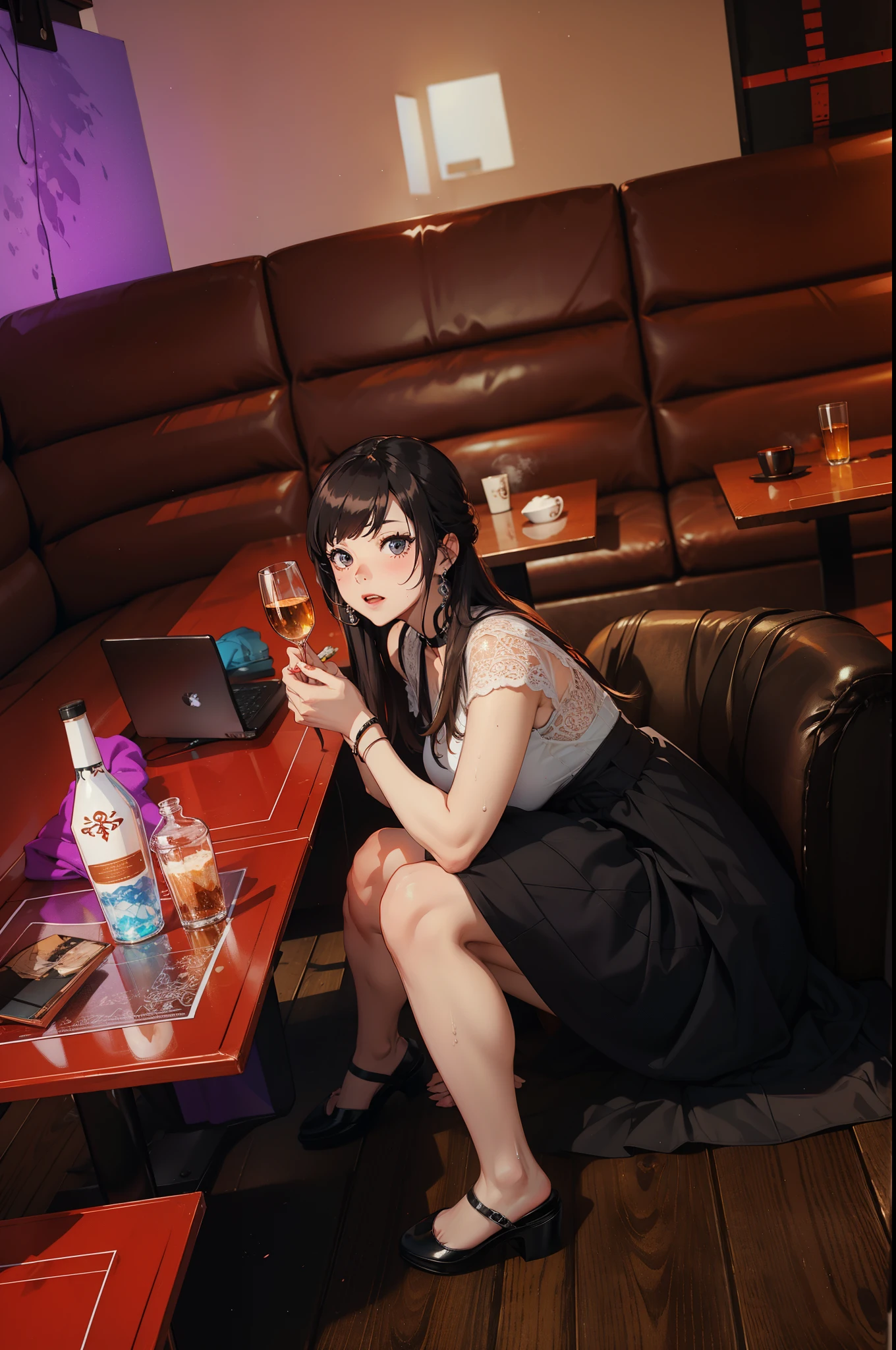 (extremely detailed CG unity 8k wallpaper), (masterpiece), (best quality), (ultra-detailed), (best illustration), (best shadow), (absurdres),
BREAK
girl, sweat, steam, medium breast, nsfw, light smile,